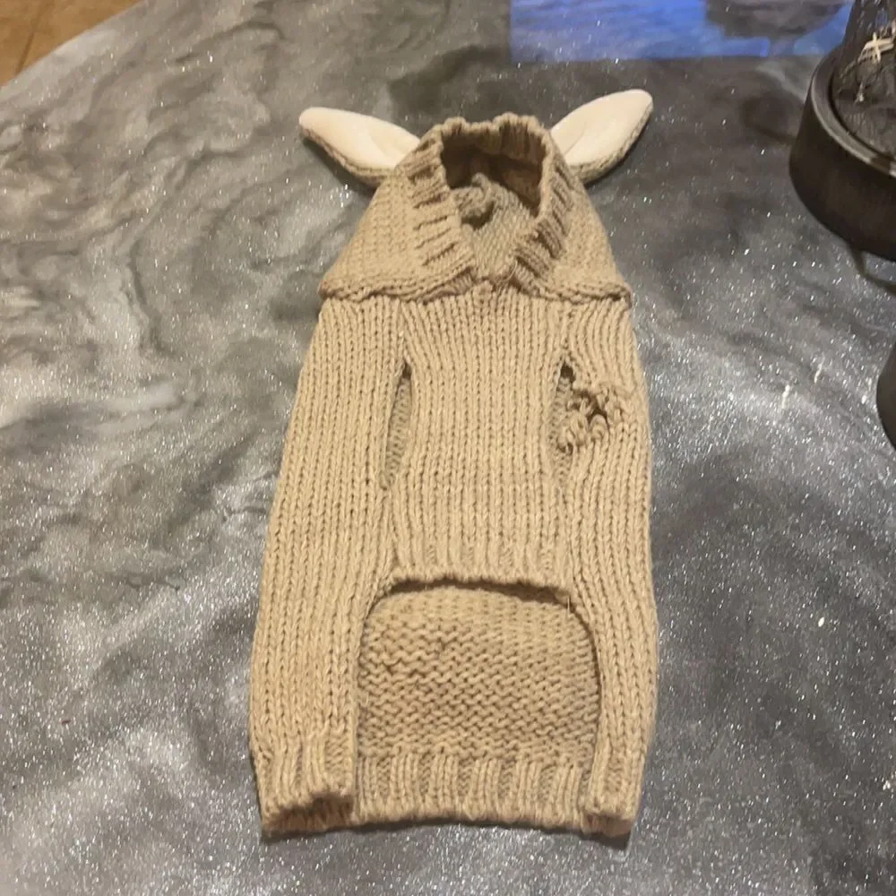 ADORABLE KNIT bunny hoodie for your pet!